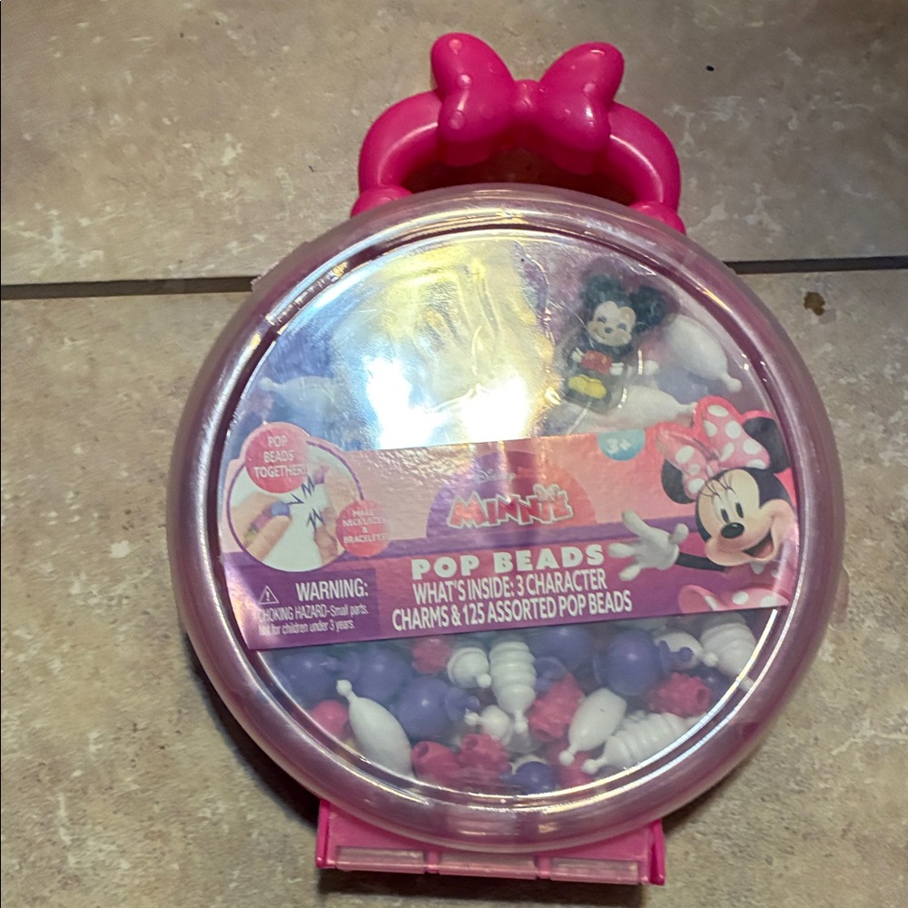 Disney Minnie Mouse Pop Beads Set - Pink and Purple